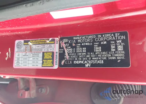 2018 Kia Sportage Ex from USA, damaged, VIN KNDPNCAC9J7371418